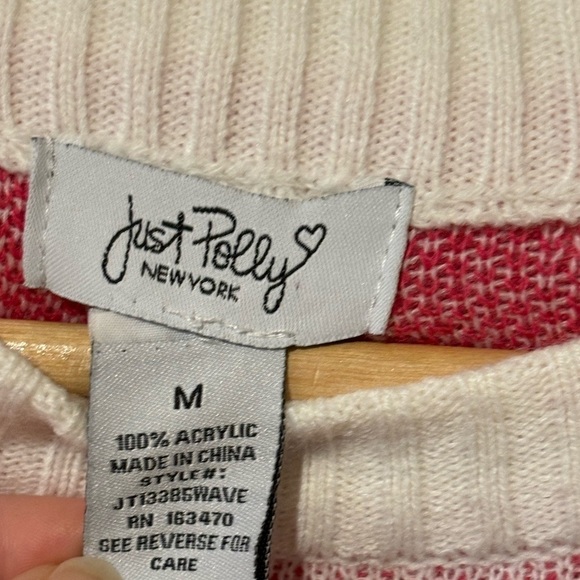 Just Polly- wavy Print knit sweater - Picture 3 of 4
